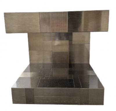 Paul Evans Cityscape Side Tables in Gunmetal