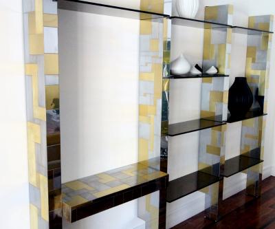 Paul Evans Cityscape Wall Unit with Display Shelf Paul Evans