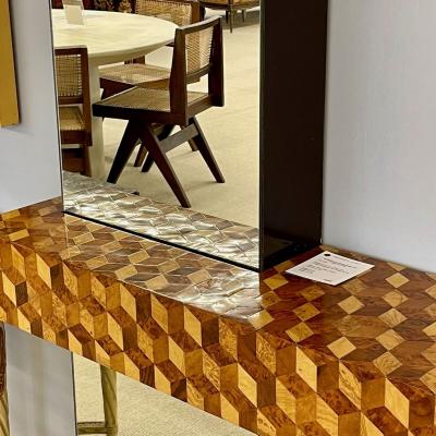 Paul Evans Console with Mirror Mid Century Modern 1978 Hollywood Regency