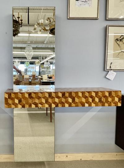 Paul Evans Console with Mirror Mid Century Modern 1978 Hollywood Regency