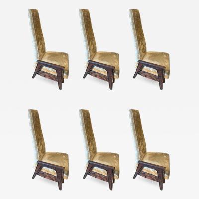 Paul Evans EXCEPTIONAL SUITE OF SIX BRUTALIST DINING CHAIRS IN THE MANNER OF PAUL EVANS