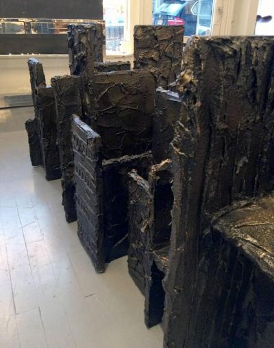 Paul Evans Exceptional Sculpted Bronze Dining Table by Paul Evans