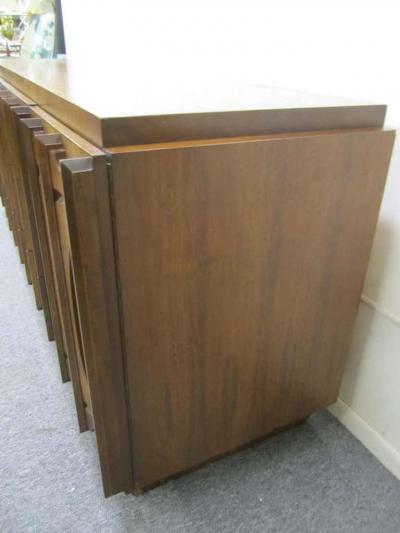 Paul Evans Fantastic Paul Evans Style Brutalist Walnut Credenza Mid Century Modern
