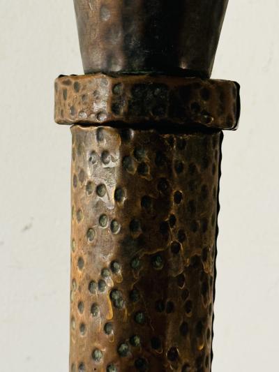 Paul Evans MID CENTURY BRUTALIST COPPER FLOOR LAMP IN THE MANNER OF PAUL EVANS