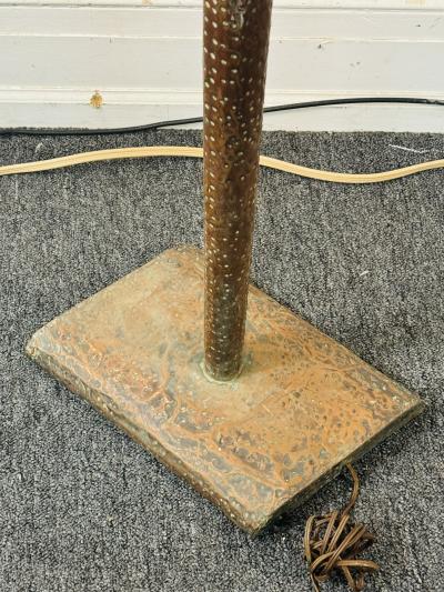 Paul Evans MID CENTURY BRUTALIST COPPER FLOOR LAMP IN THE MANNER OF PAUL EVANS