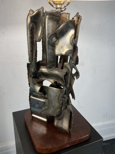 Paul Evans MID CENTURY BRUTALIST WELDED TORCH CUT LAMP