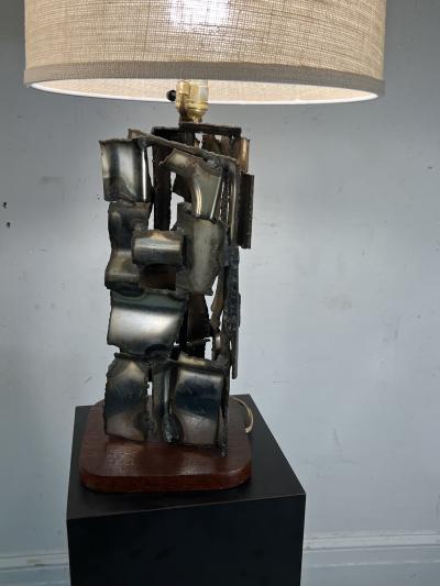 Paul Evans MID CENTURY BRUTALIST WELDED TORCH CUT LAMP
