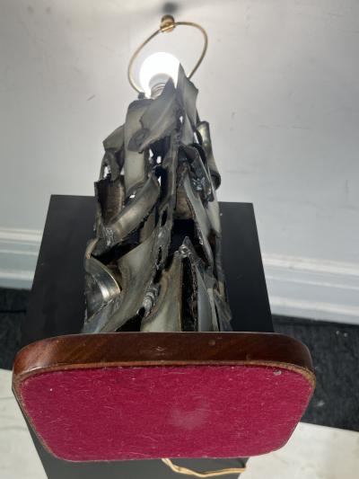 Paul Evans MID CENTURY BRUTALIST WELDED TORCH CUT LAMP