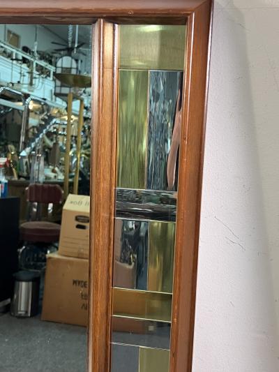 Paul Evans MODERN BRASS CHROME CITYSCAPE MIRRORS IN THE MANNER OF PAUL EVANS