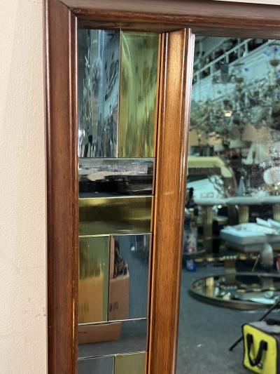 Paul Evans MODERN BRASS CHROME CITYSCAPE MIRRORS IN THE MANNER OF PAUL EVANS