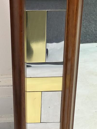Paul Evans MODERN BRASS CHROME CITYSCAPE MIRRORS IN THE MANNER OF PAUL EVANS