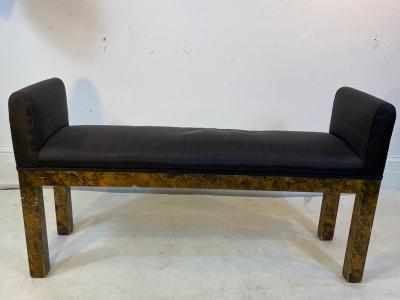Paul Evans MODERN BURLWOOD BENCH IN THE MANNER OF PAUL EVANS