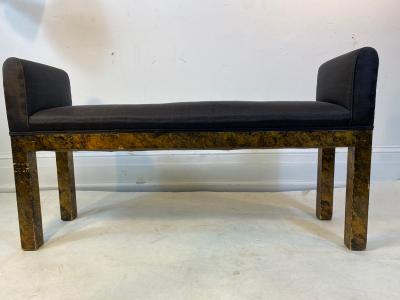 Paul Evans MODERN BURLWOOD BENCH IN THE MANNER OF PAUL EVANS
