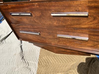 Paul Evans MODERNIST CHROME BRASS CITYSCAPE ARMOIRE IN THE MANNER OF PAUL EVANS