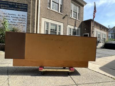 Paul Evans MODERNIST WOOD AND TWO TONE CITYSCAPE DRESSER IN THE MANNER OF PAUL EVANS