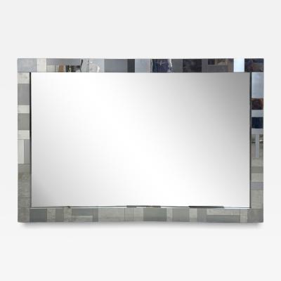Paul Evans MONUMENTAL SATIN POLISHED CHROME CITYSCAPE MIRROR BY PAUL EVANS