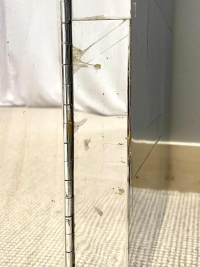 Paul Evans Mid Century Modern Paul Evans Cityscape Mirrored Cabinet and Mirror Vanity