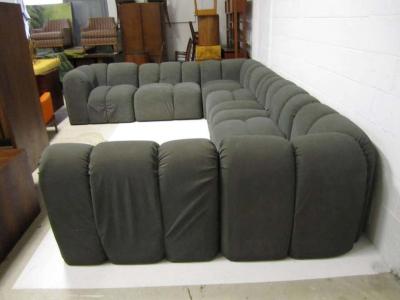 Paul Evans Mid Century Modern Seven Piece Signed Paul Evans Sectional Sofa
