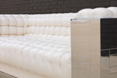 Paul Evans Paul Evans Biscuit Tufted Cityscape Sofas Signed