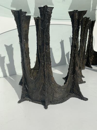 Paul Evans Paul Evans Brutalist Bronze Stalagmite Dining Table