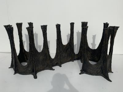 Paul Evans Paul Evans Brutalist Bronze Stalagmite Dining Table