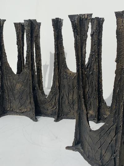 Paul Evans Paul Evans Brutalist Bronze Stalagmite Dining Table