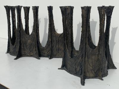 Paul Evans Paul Evans Brutalist Bronze Stalagmite Dining Table