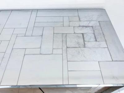 Paul Evans Paul Evans Burl and Chrome Cityscape Credenza Directional Signed 1970s