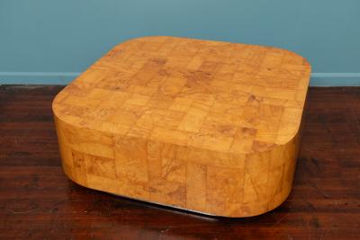 Paul Evans Paul Evans Cityscape Burl Patchwork Coffee Table Signed