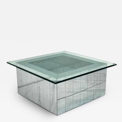 Paul Evans Paul Evans Cityscape Chrome Coffee Table 1970s Signed