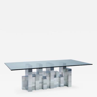 Paul Evans Paul Evans Cityscape Mid Century Chrome Dining Table