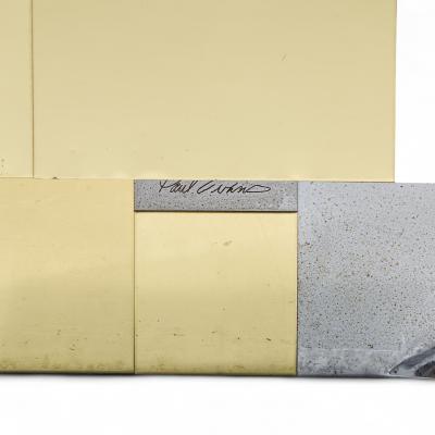 Paul Evans Paul Evans Cityscape Mid Century Chrome and Brass Cabinet Credenza