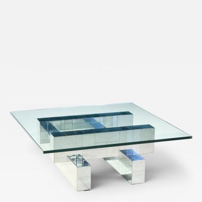 Paul Evans Paul Evans Cityscape Mid Century Chrome and Stainless Steel Coffee Table