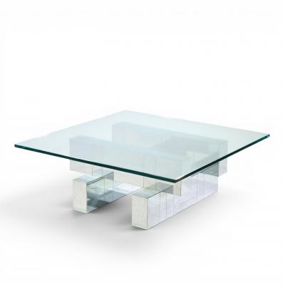Paul Evans Paul Evans Cityscape Mid Century Chrome and Stainless Steel Coffee Table