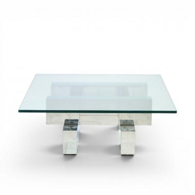 Paul Evans Paul Evans Cityscape Mid Century Chrome and Stainless Steel Coffee Table