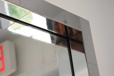 Paul Evans Paul Evans Cityscape Mirror in Chrome Signed