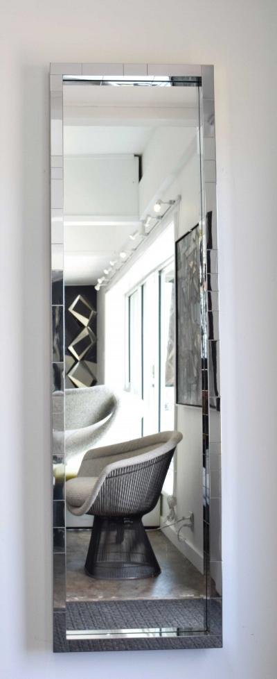 Paul Evans Paul Evans Cityscape Mirror in Chrome Signed