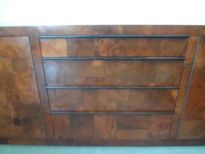 Paul Evans Paul Evans Cityscape Patchwork Burlwood Credenza