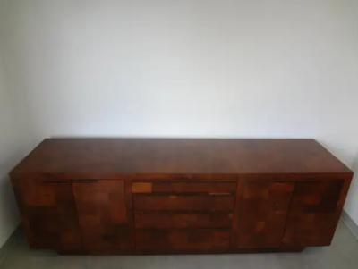Paul Evans Paul Evans Cityscape Patchwork Burlwood Credenza