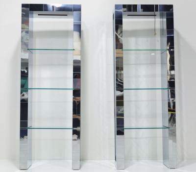 Paul Evans Paul Evans Custom Cityscape Etageres with Lighting Signed c 1970s