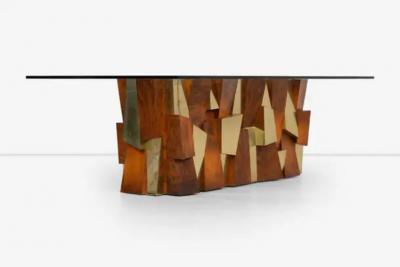 Paul Evans Paul Evans Custom Faceted Dining Table