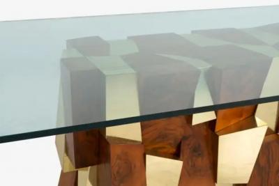 Paul Evans Paul Evans Custom Faceted Dining Table