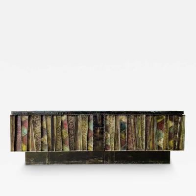 Paul Evans Paul Evans Deep Relief Sideboard Brutalist Sculptural Monumental Mid Century