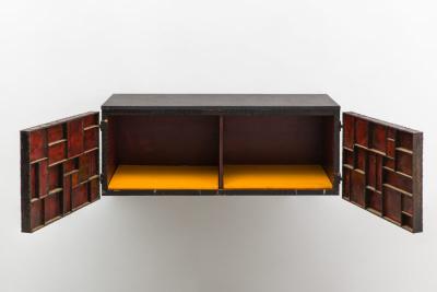 Paul Evans Paul Evans Forged Front Wall Mounted Console USA 1970