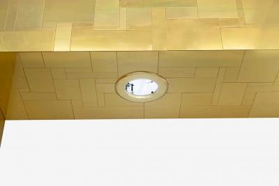 Paul Evans Paul Evans King Size Bedframe with Brass Tiles