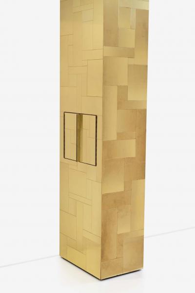 Paul Evans Paul Evans King Size Bedframe with Brass Tiles