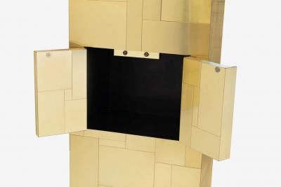 Paul Evans Paul Evans King Size Bedframe with Brass Tiles