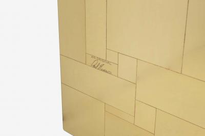 Paul Evans Paul Evans King Size Bedframe with Brass Tiles