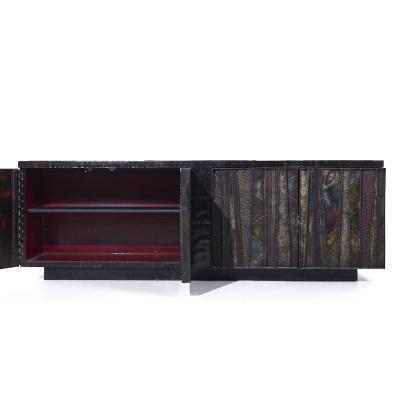 Paul Evans Paul Evans Mid Century Deep Relief Cabinet Credenza