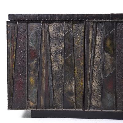 Paul Evans Paul Evans Mid Century Deep Relief Cabinet Credenza